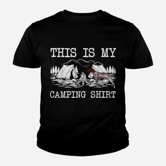 Campfire German Shorthaired Pointer Dog This Is My Camping Youth T-shirt | Crazezy AU