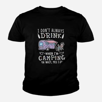 Camping Graphic Summer Youth T-shirt | Crazezy DE