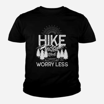 Camping Hike More Vintage Sunset Mountain Climbing Youth T-shirt | Crazezy AU