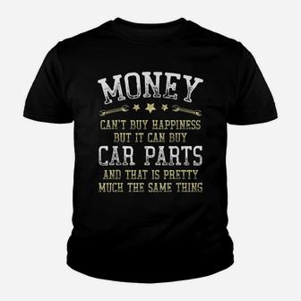 Can Buy Car Parts Funny Car Lover Auto Mechanics Vintage Youth T-shirt | Crazezy