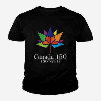 Canada 150 Years Happy Canada Day Youth T-shirt | Crazezy CA