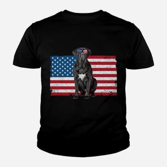 Cane Corso Dad Usa American Flag Cane Corso Dog Lover Owner Youth T-shirt | Crazezy