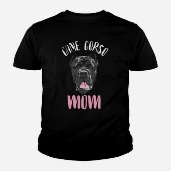 Cane Corso Mom Dog Owner Breed Puppy Lover Paw Dog Head Youth T-shirt | Crazezy DE