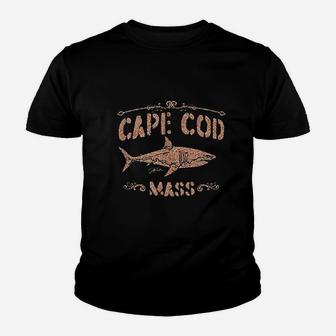 Cape Cod Ma Great White Shark Youth T-shirt | Crazezy
