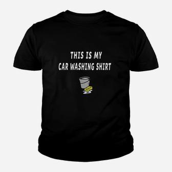 Car Washing Car Lover Truck Auto Detailing Youth T-shirt | Crazezy