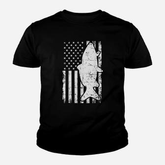 Carp Fishing Usa Flag Youth T-shirt | Crazezy