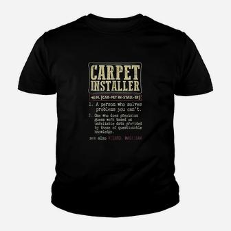 Carpet Installer Dictionary Term Youth T-shirt | Crazezy UK