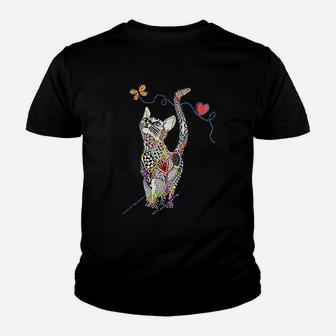 Casual Cat Youth T-shirt | Crazezy CA
