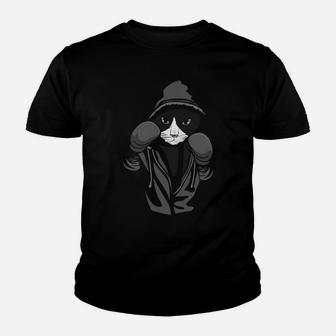 Cat Boxing | Creative Animal Lovers Cool Boxer Gift Sweatshirt Youth T-shirt | Crazezy DE