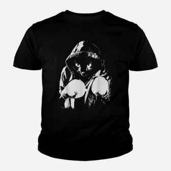 Cat Boxing | Creative Animal Lovers Cool Boxer Gift Youth T-shirt | Crazezy DE