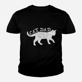 Cat Dad Cat Lover Youth T-shirt | Crazezy