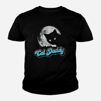 Cat Daddy Vintage Eighties Style Cat Retro Full Moon Youth T-shirt | Crazezy