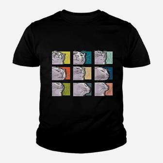 Cat Face Lover Youth T-shirt | Crazezy