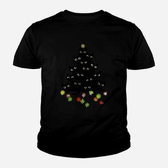 Cat Lovers Cute And Funny Holiday Tree Christmas Youth T-shirt | Crazezy AU