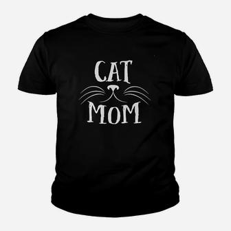 Cat Mom Youth T-shirt | Crazezy UK