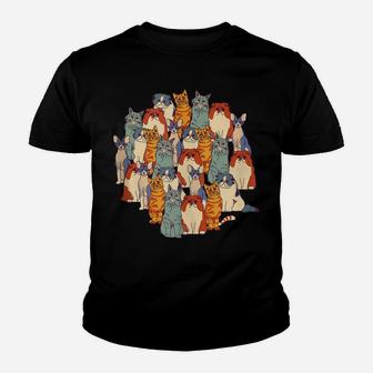 Cats Graphics Print For Cat Lovers Youth T-shirt | Crazezy AU
