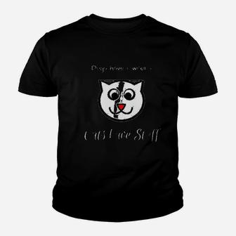 Cats Have Staff Dogs Have Owners Youth T-shirt | Crazezy AU