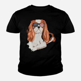 Cavalier King Charles Spaniel Sunglasses 4Th Of July Youth T-shirt - Monsterry