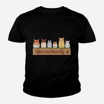 Celebrate Diversity Hamster Lovers Youth T-shirt | Crazezy