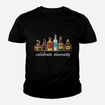 Celebrate Diversity Liquor Schnapps Funny Drinking Youth T-shirt | Crazezy AU