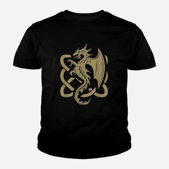 Celtic Dragon I Dragon Lover I Irish Folk Dragon Youth T-shirt - Thegiftio