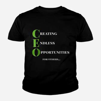Ceo Creating Endless Opportunity Youth T-shirt | Crazezy DE