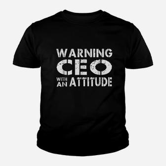 Ceo With An Attitude Men Women Gift Funny Youth T-shirt | Crazezy AU