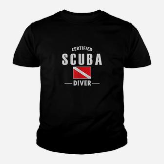 Certified Scuba Diving Youth T-shirt | Crazezy