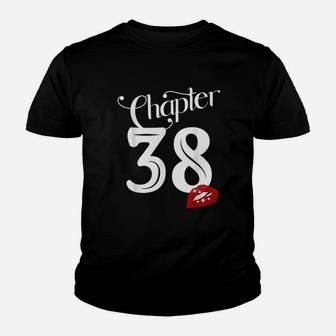 Chapter 38 38Th Birthday Lips Chapter 38 Years Old 1982 Youth T-shirt | Crazezy AU