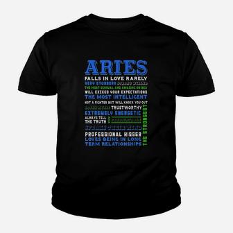 Characteristics Of Aries Youth T-shirt | Crazezy AU