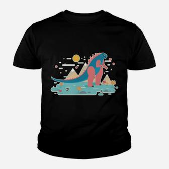 Cheerful Giant Monster Dinosaur Kaiju King Of Monsters Sweatshirt Youth T-shirt | Crazezy