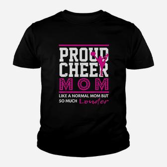 Cheerleading Proud Cheer Mom Youth T-shirt | Crazezy CA