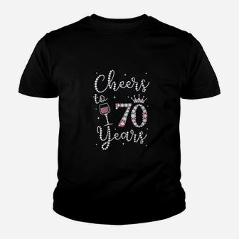 Cheers To 70 Years Youth T-shirt | Crazezy