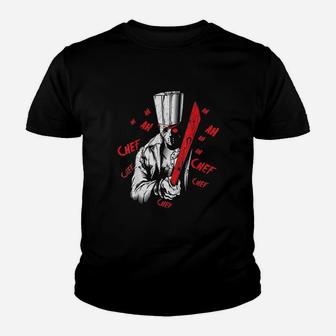 Chef Scary Horror Movie Restaurant Youth T-shirt | Crazezy UK