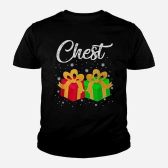 Chest Nuts Matching Funny Chestnuts Xmas Couples Pajamas Youth T-shirt | Crazezy
