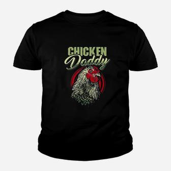 Chicken Daddy Chicken Dad Farmer Poultry Farmer Youth T-shirt | Crazezy