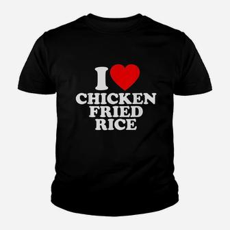 Chicken Fried Rice Love Heart Youth T-shirt | Crazezy CA