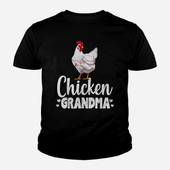 Chicken Grandma Funny Country Farm Animal Gifts Youth T-shirt | Crazezy