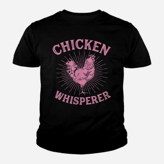Chicken Whisperer Funny Cute Poultry Egg Farmer Birthday Youth T-shirt | Crazezy