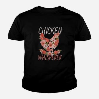 Chicken Whisperer Funny Farmer Women Gift Animal Chicken Youth T-shirt | Crazezy CA