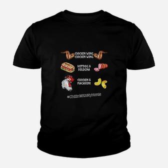 Chicken Wing Chicken Wing Hot Dog And Bologna Youth T-shirt | Crazezy UK