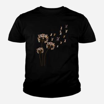 Chihuahua Flower Fly Dandelion Chihuahua Funny Dog Lovers Youth T-shirt | Crazezy CA