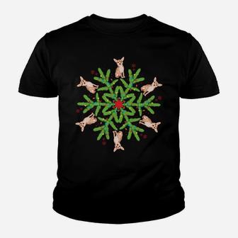Chihuahua Gift Snowflake Chihuahua Christmas Youth T-shirt | Crazezy