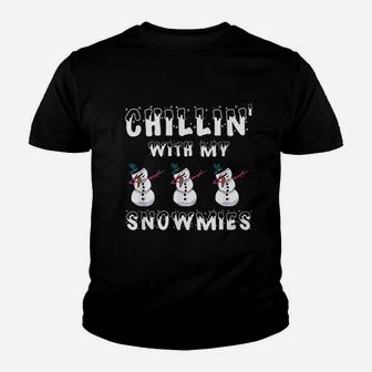 Chillin With My Snowmies Youth T-shirt | Crazezy DE