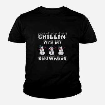 Chillin' With My Snowmies Youth T-shirt | Crazezy CA