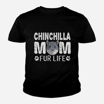 Chinchilla Mom Fur Life Mothers Day Cute Youth T-shirt | Crazezy DE