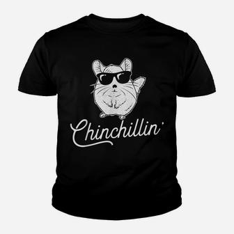 Chinchillin' - Funny Chinchilla Lovers Youth T-shirt | Crazezy