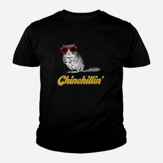 Chinchillin Funny Chinchilla Youth T-shirt | Crazezy