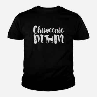 Chiweenie Mom Chiweenie Owners Love Mothers Day Youth T-shirt | Crazezy