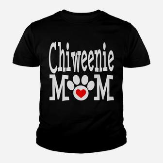 Chiweenie Mom Dog Owner Funny Cute Christmas Gift Chihuahua Youth T-shirt | Crazezy UK